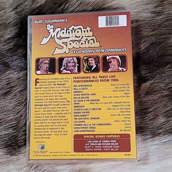 SEALED‎ Burt Sugarman's Midnight Special - Live On Stage 1980 (DVD 2006) - Picture 2 of 3